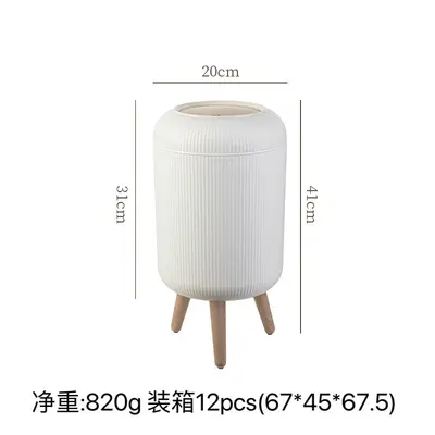 Luxury Home Trash Bin with Printed Lid for Living Room - 11