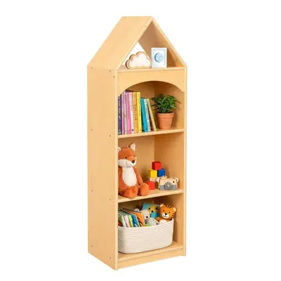 Çapraz Sınır Masif Ahşap Resimli Kitap Rafı Montessori Kitaplığı Çocuk Odası Depolama Rafı Çocuk Saklama Dolabı Oyuncak Depolama Rafı - 13