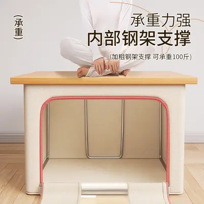 Foldable clothing storage box, large capacity - 4
