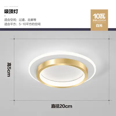 Minimalist Scandinavian LED Corridor Ceiling Lamp - 7