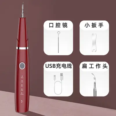 Ultrasonic Teeth Cleaner, Tartar Remover, Dental Cleaning Tool Set - 10