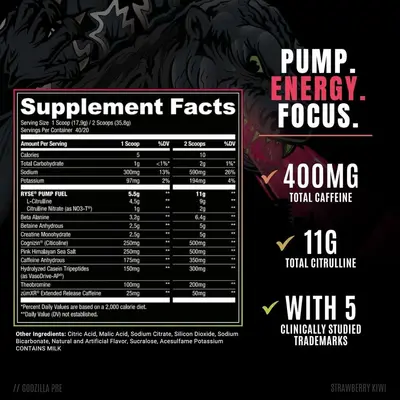 Godzilla Pre-Workout Kreatin-Pulver - 4