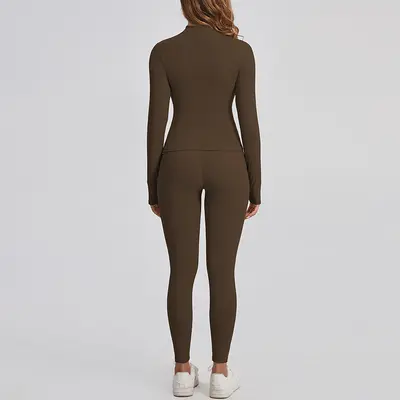 Damen Sportset Herbst Winter Pilates Yogabekleidung - 3