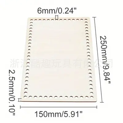 Foreign trade wooden bag mini canvas fixed frame DIY round wooden board small embroidery frame perforated. - 7