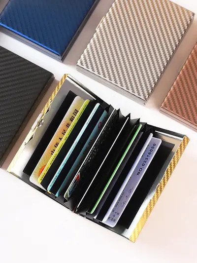 Stainless Steel Driver's License Holder with Anti-Theft RFID Blocking