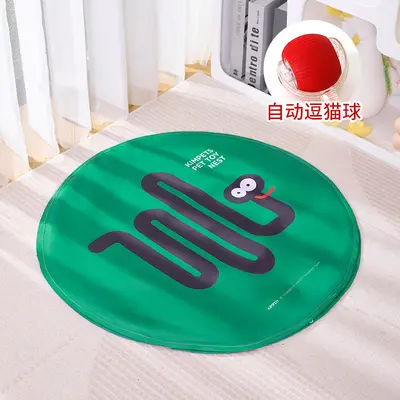 Electric Round Cat Teaser Ball with Hunting Cover, Self-Play Toy - 12