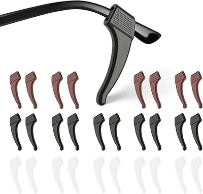 Silicone Glasses Ear Hook Set, Non-Slip Cover and Anti-Drop Ear Support - 8