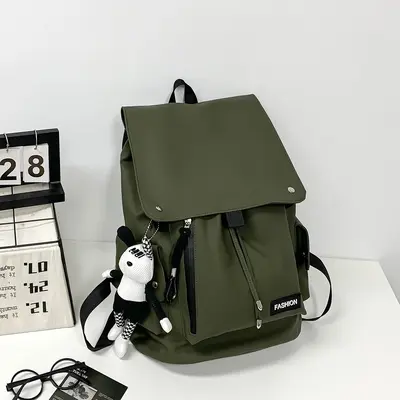 New Large Capacity Casual Backpack Women's Japanese Style Student School Bag Cross-Border Backpack Customizable - 10