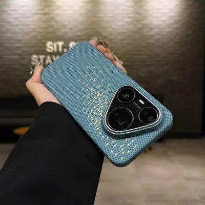 Huawei Pura 80 Pro Max ve Pura 70 için Kevlar Manyetik Mat Sert Telefon Kılıfı - 8