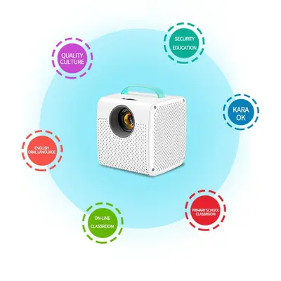 Neues Q2 Mini-Beamer-Modell für den Außenhandel, Heimkino in HD, kabellose Smartphone-Spiegelung, tragbarer Projektor für Heimkino