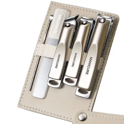 Wholesale TikTok Style Gradient Nail Clippers 4-Piece Set Portable Nail Scissors Nail Clipper Pedicure Kit Beauty Nail Tool Set - 7