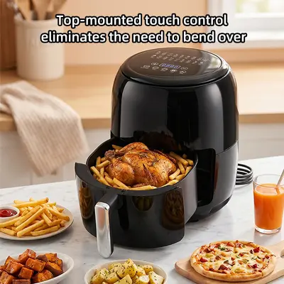 Sınır ötesi air fryer ev tipi hava fritözü büyük kapasiteli elektrikli fritöz yağsız fritöz hava fritözü dokunmatik elektrikli