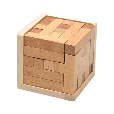 3D Wooden Kongming Lock and Luban Lock Puzzle for Children, 54 Pieces - 10