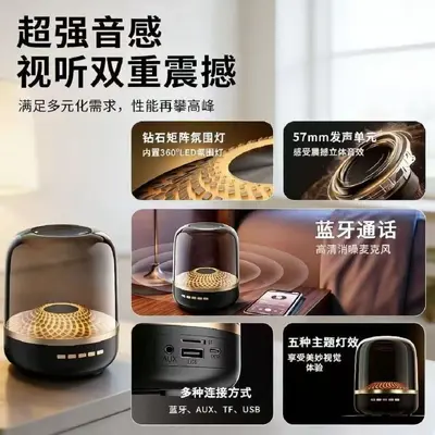 Wireless Bluetooth Speaker, 4th Generation, Surround Stereo Desktop Sound