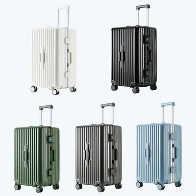 Aluminum Frame Large-Capacity Trolley Suitcase, Universal Wheels, Combination Lock - 3