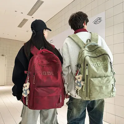 Korean Style Student Backpack, Large Capacity, Air Cushion - 2