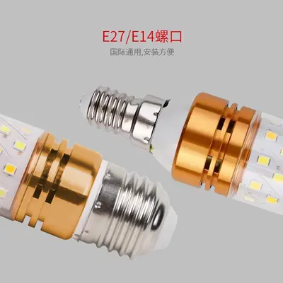LED düşük voltajlı ampul navigasyon ışığı 3V5V12V24V tek renkli üç renkli kısılabilir mısır ampulü sivri uçlu ampul mum ampulü küre ampul