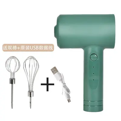 升级充电电动家用迷你奶油自动打发器蛋糕烘焙手持搅拌机器 - 7