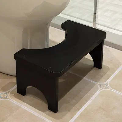 Çocuklar İçin Bambu Tuvalet Taburesi, Kaymaz Banyo Basamağı