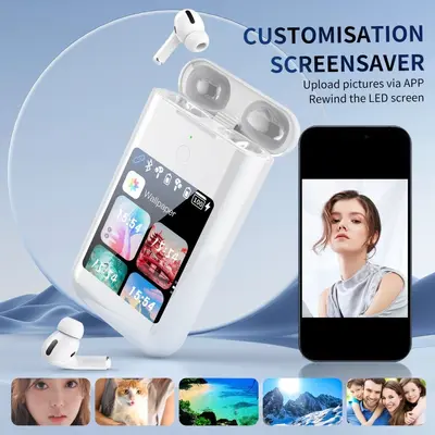 A98 BOX Bluetooth Earbuds Power Bank with 2.8 Inch Display 3-in-1