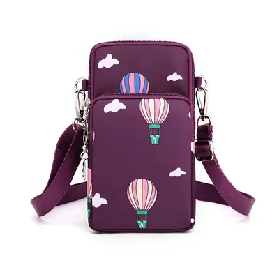 Grenzüberschreitende neue Handytasche Damen Crossbody Oxford Stoff Crossbody kleine Tasche Handytasche vertikal Mini Geldbörse Handgelenktasche - 12