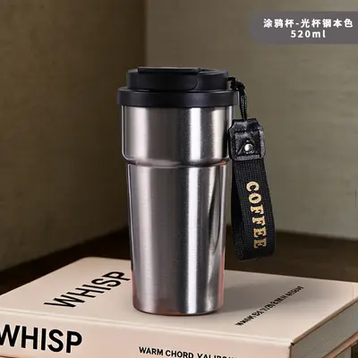 Edelstahl-Thermobecher 316er, DIY-Graffiti-Design, tragbare Kaffeetasse - 10