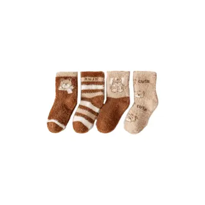Baby Socks, Winter, Thick Mink Fleece-Lined, Baby Boys