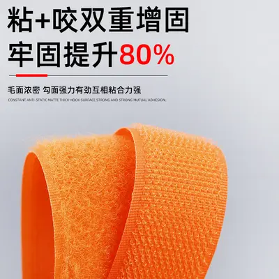 Fluorescent Grade C Nylon Hook-and-Loop Tape, Reflective