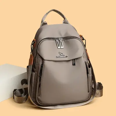 Oxford Fabric Women's Backpack, Dual-Use Mommy Bag, Large Capacity - 3