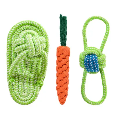 Cotton Rope Dog Toy with Knots, Chew-Resistant - 10