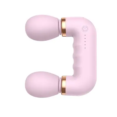 U-Shaped Dual-Head Fascia Gun, Portable Vibration Neck Massager