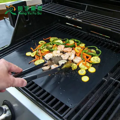 Teflon BBQ Grill Mat, Non-Stick High-Temperature Oven and Grill Liner