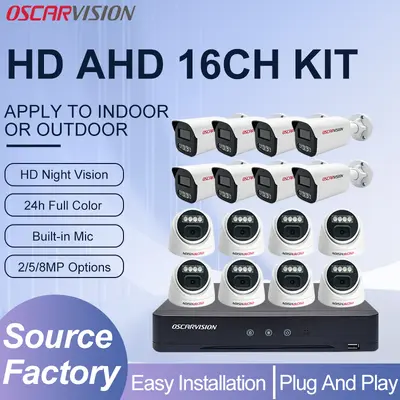 AHD Surveillance Camera Set 8MP, Night Vision, Waterproof - 2