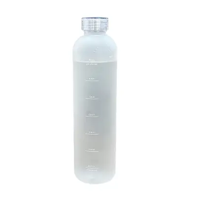 Xiaohongshu Same Style High-Quality Time Scale Cup Unisex Car Water Bottle Frosted Plastic Leak-Proof Tritan Drinking Cup - 5