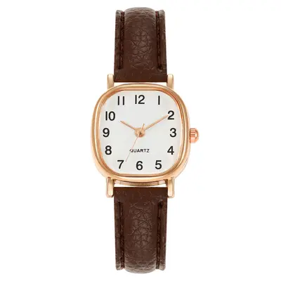 Cross-border Square Watches Manufacturer Simple Personality Retro Student Ladies Quartz Leather Strap Women's Watches Women's Wholesale - 7