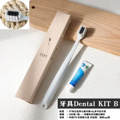 Disposable hotel toothbrush set with toothpaste, soft bristles, eco-friendly packaging - 10