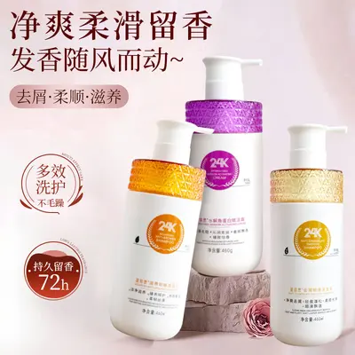 24K Anti-Dandruff Shampoo Set, Oil Control, Volumizing, for Dyed Hair - 5
