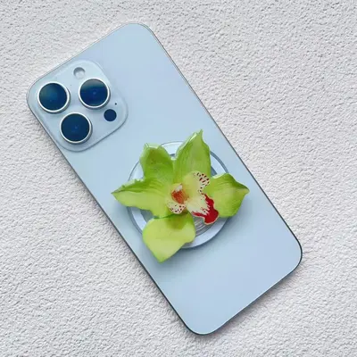 Orchid Magnetic Phone Holder, Foldable Desktop, Portable - 8