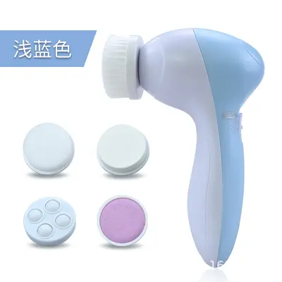 Electric five-in-one, seven-in-one facial cleansing device, rotating tool, pore cleaning brush, large LED beauty device. - 12