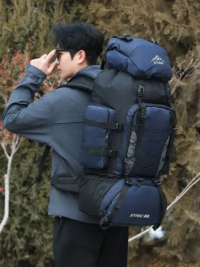 90L Mountaineering Backpack Waterproof Lightweight