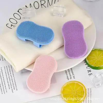 Mini-Fingerbürste zur Gesichtsreinigung weiches Silikon-Massagegerät zum Abschminken Gesichtsreinigungsbürste tragbare Gesichtsreinigungsbürste Mitesserentfernungsbürste - 2