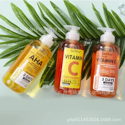 Cross-border AHA original solution vitamin C ampoule essence fruit acid moisturizing repair brightening skin lightening serum 500ml - 3