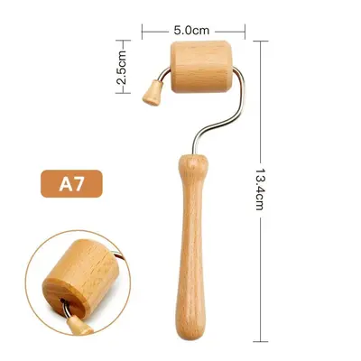 Amazon-Buchholz kleines Massageset Lotus, handgefertigte Massagezubehöre aus Lotusholz, massives Lotusholz, handgeschnitztes Set - 10