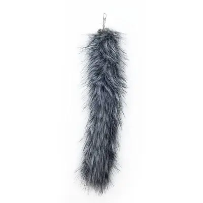 Cat Teaser Wand with Faux Fox Tail Feathers, Retractable Long Pole - 9