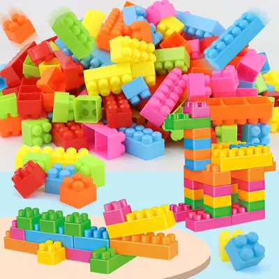 DIY Large Particle Building Blocks Set, Educational Toy for Ages 3-6 - 4