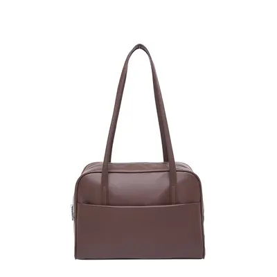 Koreli Tarzı Büyük Kapasiteli Tek Omuz Çantası Kadın 2025 Sonbahar Yeni Koleksiyonu Vintage Koltuk Altı Çantası Şık Minimalist Stil Tote Çanta - 6