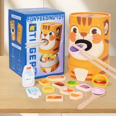 Grenzüberschreitendes Neuheiten-Kinder-Lernspielzeug, Fütterungsspiel, kognitives Spiel, Kindergarten, Training der Feinmotorik und logischen Denkfähigkeit