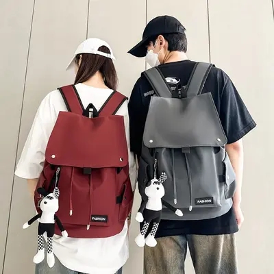 New Large Capacity Casual Backpack Women's Japanese Style Student School Bag Cross-Border Backpack Customizable - 4