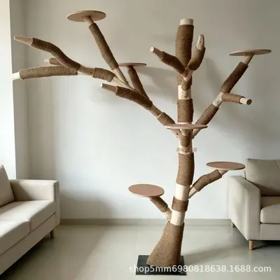 Full Set Cat Tree for Large Cats, Small Apartments, Wear-Resistant - 6