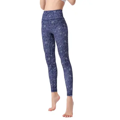 Printed Yoga Leggings, High-Waist, Butt-Lifting, High-Stretch - 7